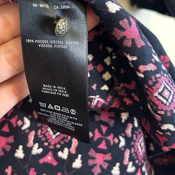 Anthropologie Vanessa Virginia Kaleidoscope Mini Dress Long X-Small Boho Tunic - Picture 5 of 11